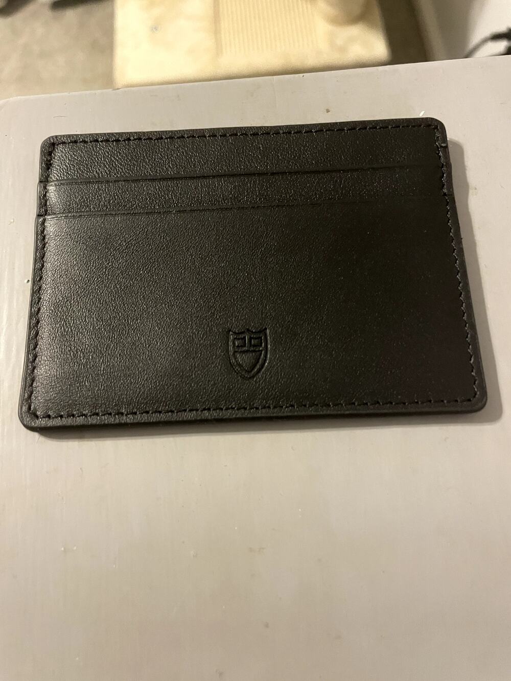 Black w/red inner lining Tudor Card Wallet
